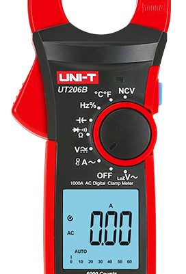 UNI-T πολύμετρο & αμπεροτσιμπίδα UT206B, 1000A AC, NCV, True RMS