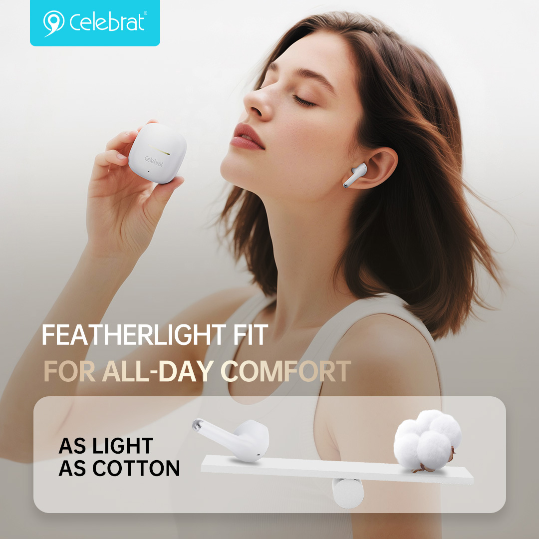 CELEBRAT earphones με θήκη φόρτισης W79, True Wireless, 13mm, 30/300mAh, λευκά - Image 2
