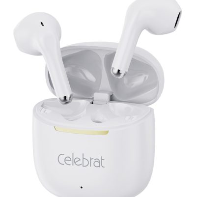 CELEBRAT earphones με θήκη φόρτισης W79, True Wireless, 13mm, 30/300mAh, λευκά