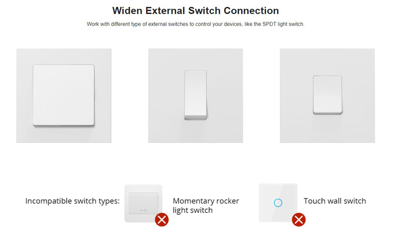 SONOFF smart διακόπτης ZBMINI, ZigBee 3.0, λευκός - Image 3