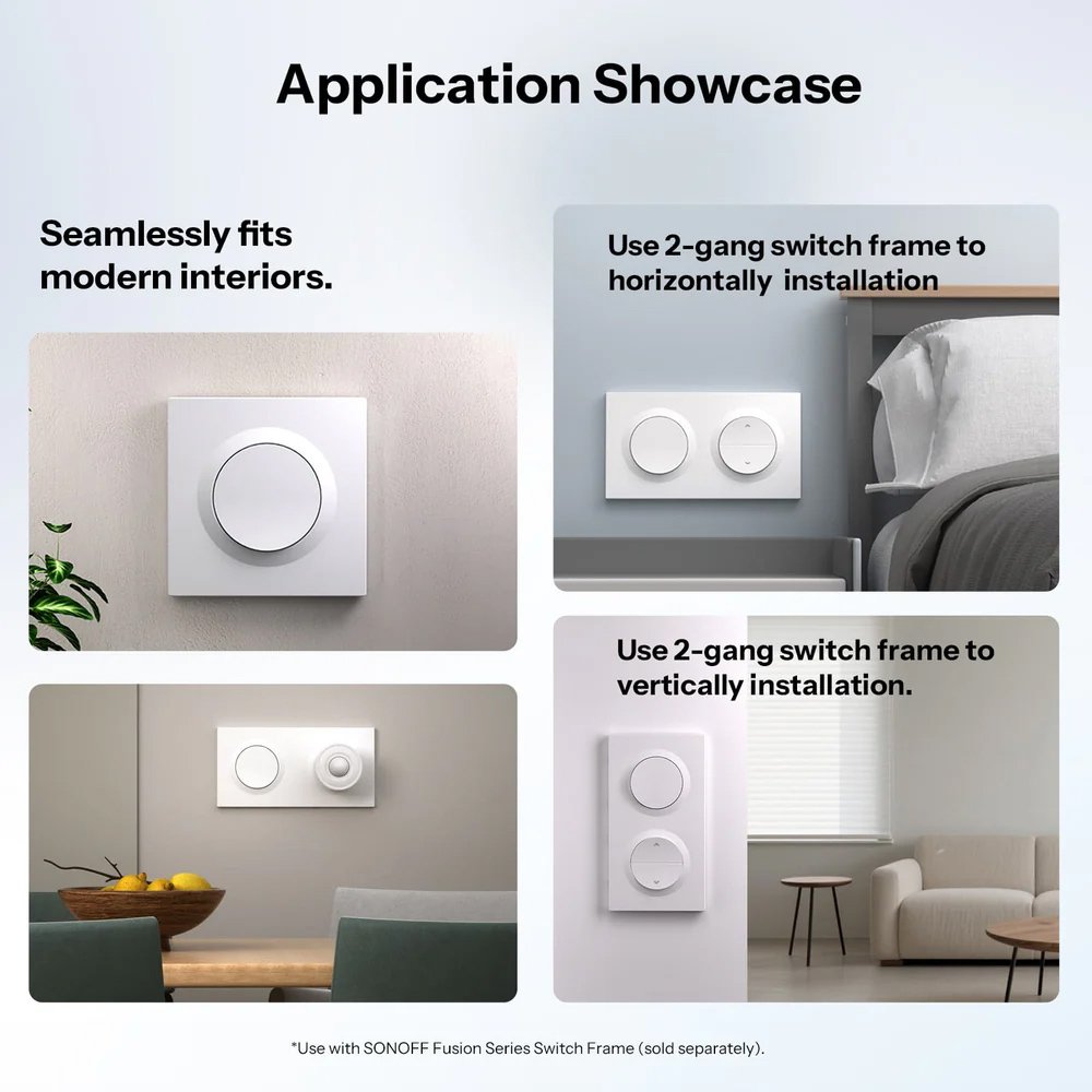 SONOFF smart επιτοίχιος διακόπτης Orb-ZBW1L, μονός, ZigBee 3.0, 6A, λευκός - Image 3