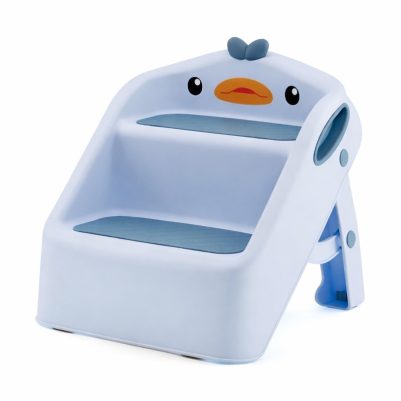 Giggles & Co. DuckieStep™ Παιδικό Αναδιπλούμενο Σκαμπό Σκαλοπατάκι Παπάκι 2 Επιπέδων για Μπάνιο & Νιπτήρα (Splashy Duck)