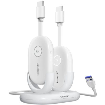 Lemorele G500 Ασύρματη Αναμετάδοση HDMI Transmitter & Receiver – Εμβέλεια 50m / Full HD 1080p (Υποστήριξη έως 8 Συσκευών)