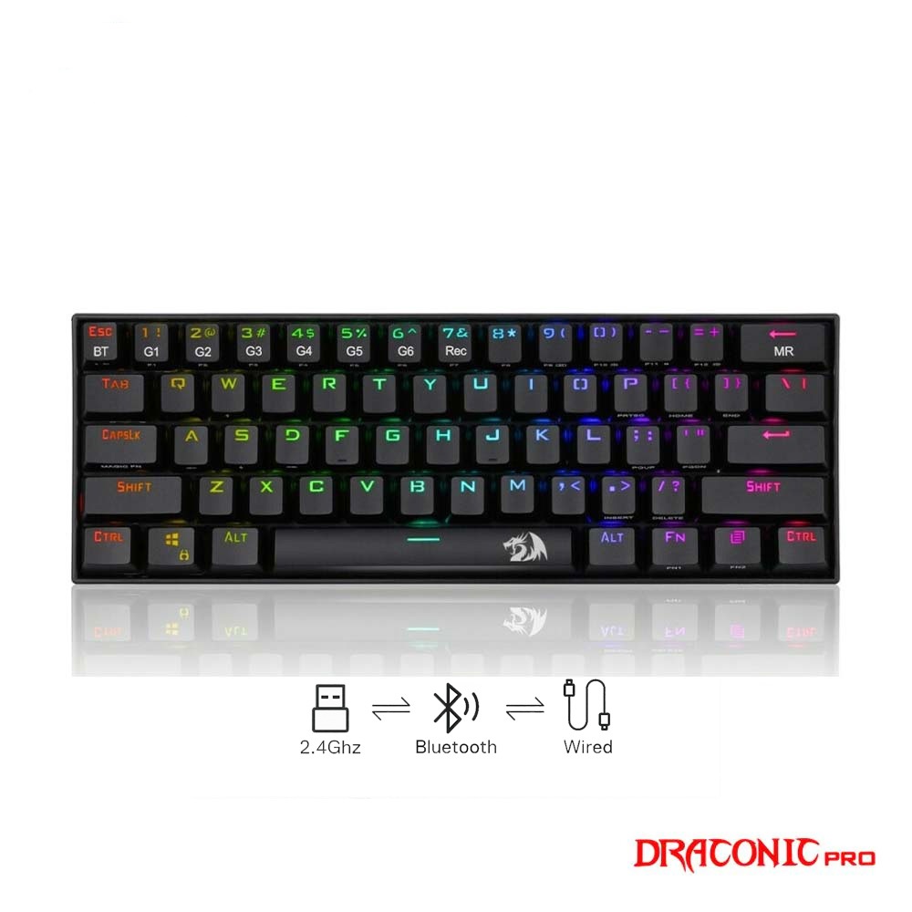Gaming πληκτρολόγιο - Redragon K530W RGB Draconic Pro White (Custom Brown) - Image 8