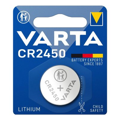 VARTA ΜΠΑΤΑΡΙΕΣ ΝΟΜΙΣΜΑΤΟΣ ΛΙΘΙΟΥ CR2450 3V Li-ion 1/BLISTER