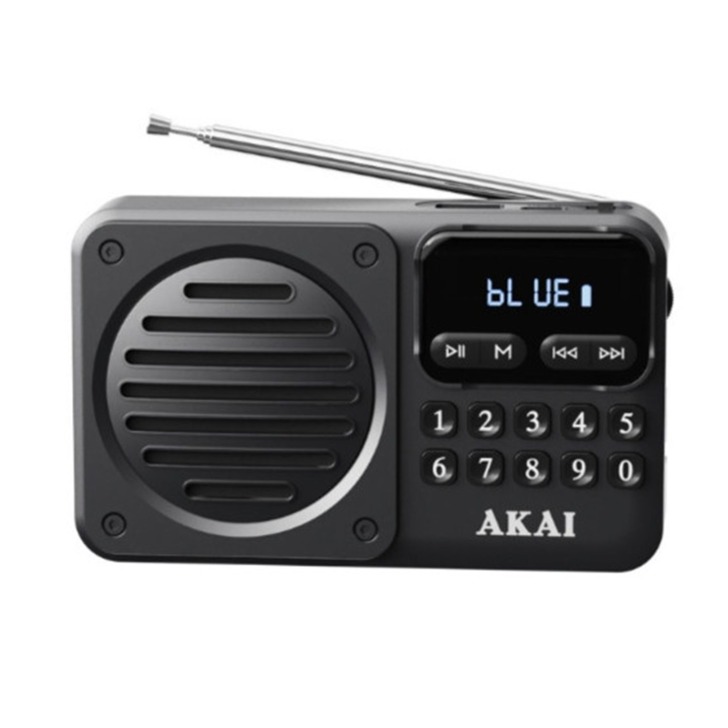 AKAI APR-300 ΦΟΡΗΤΟ ΨΗΦΙΑΚΟ ΡΑΔΙΟΦΩΝΟ ΜΕ BLUETOOTH V5.3 - ΟΘΟΝΗ ΚΑΙ ΕΞΟΔΟ ΑΚΟΥΣΤΙΚΩΝ - MICROSD MP3 ΜΑΥΡΟ