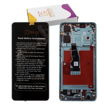 HUAWEI P30 ΟΘΟΝΗ OLED + TOUCH SCREEN + LENS + FRAME HF-02352NLN BLUE HYPER-FIX SERVICE PACK