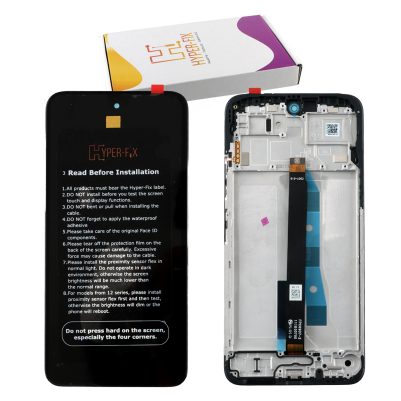 XIAOMI REDMI 15 5G  ΟΘΟΝΗ IPS (EURO VERSION) + TOUCH SCREEN + LENS + FRAME HF-56002100O19000 BLACK HYPER-FIX SERVICE PACK