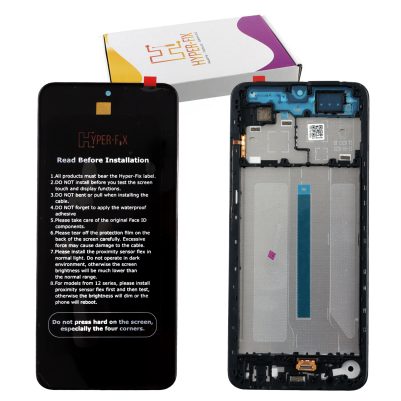 XIAOMI REDMI A5 4G ΟΘΟΝΗ IPS + TOUCH SCREEN + LENS + FRAME HF-56000100C3Z00 SHORT FLEX 171.7mm BLACK HYPER-FIX SERVICE PACK