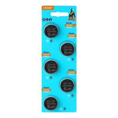 VINNIC ΜΠΑΤΑΡΙΕΣ ΝΟΜΙΣΜΑΤΟΣ ΛΙΘΙΟΥ CR2450 3V Li-ion 1 ΤΕΜ. 5/BLISTER