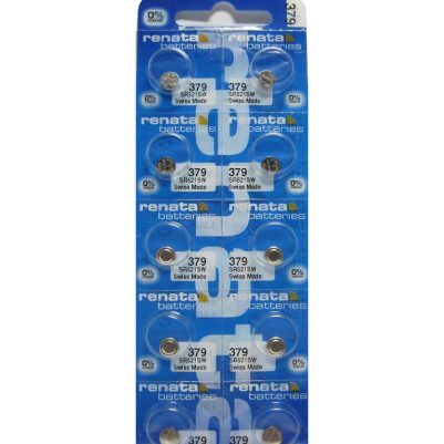 RENATA ΜΠΑΤΑΡΙΕΣ ΡΟΛΟΓΙΟΥ 379/LR63/L521/G0/SR63/SR521/AG0 1.55V 16mAh SILVER OXIDE 1 ΤΕΜ. 10/BLISTER