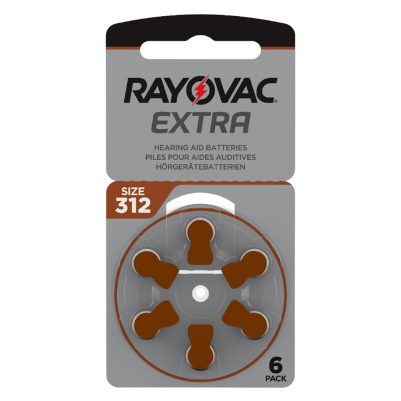 RAYOVAC ΜΠΑΤΑΡΙΕΣ ΑΚΟΥΣΤΙΚΩΝ ΒΑΡΗΚΟΪΑΣ 312 EXTRA ADVANCED PR675/PR44/ZA675 1.45V 180mAh 6/BLISTER