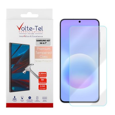 VOLTE-TEL TEMPERED GLASS SAMSUNG A57 5G 6.7in 9H 0.30mm 2.5D FULL GLUE