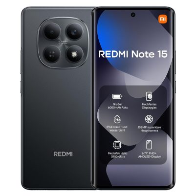 ΚΙΝΗΤΟ XIAOMI REDMI NOTE 15 4G 6.77in 6GB/128GB DUAL SIM NFC BLACK GW