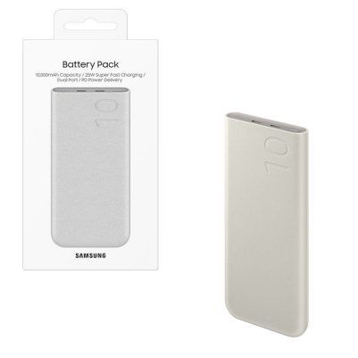 POWER BANK SAMSUNG EB-P3400XUEGEU 10000mAh SUPER FAST 25W CHARGING/DUAL PORT/PD POWER DELIVERY ΜΠΕΖ PACKING OR