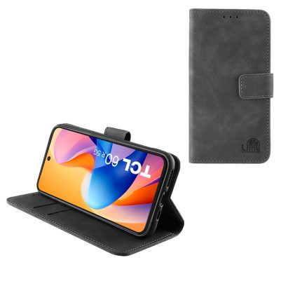 LIME ESSENTIAL ΘΗΚΗ TCL 60/ 60 SE NXTPAPER/ 60R 6.7in MAGNET BOOK STAND CLIP FULL CAMERA PROTECTION GREY