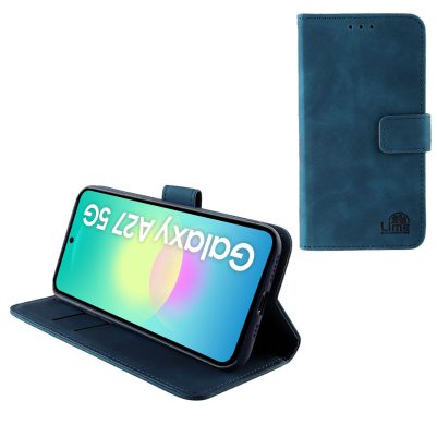 LIME ESSENTIAL ΘΗΚΗ SAMSUNG A27 5G A276 6.7in  MAGNET BOOK STAND CLIP DARK BLUE
