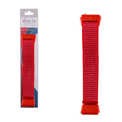 VOLTE-TEL VT147 ΛΟΥΡΑΚΙ ΡΟΛΟΓΙΟΥ XIAOMI REDMI WATCH 3 ACTIVE/WATCH 3 LITE/WATCH 3 YOUTH BRAIDED RED