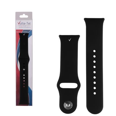VOLTE-TEL VT150 ΛΟΥΡΑΚΙ ΡΟΛΟΓΙΟΥ ΣΙΛΙΚΟΝΗΣ XIAOMI REDMI WATCH 4/WATCH 5/SMART BAND 8 PRO/SMART BAND 9 PRO BLACK