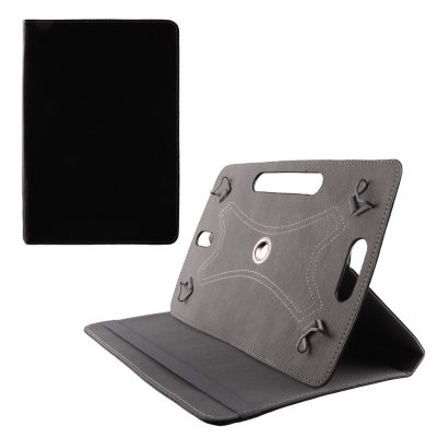 VOLTE-TEL LEATHER BOOK ROTATING STAND ΘΗΚΗ TABLET 8.0in - 11.2in (25,4cm x 18cm) UNIVERSAL BLACK