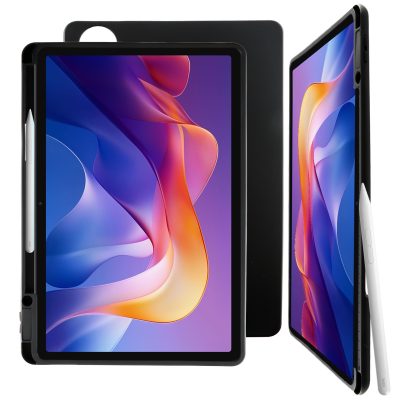 VOLTE-TEL MATTE SILICON ΘΗΚΗ XIAOMI REDMI PAD 2 11.0in ΜΕ ΥΠΟΔΟΧΗ ΓΙΑ ΠΕΝΑΚΙ ΓΡΑΦΗΣ CAMERA GUARD BLACK