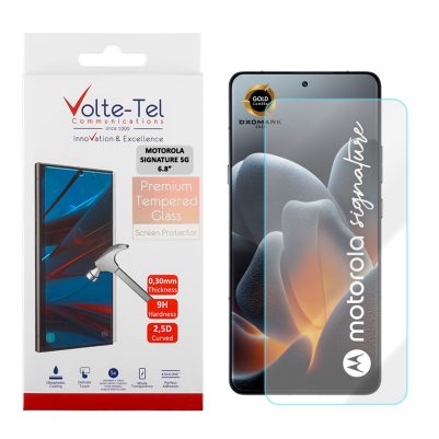 VOLTE-TEL TEMPERED GLASS MOTOROLA SIGNATURE 5G 6.8in 9H 0.30mm 2.5D FULL GLUE
