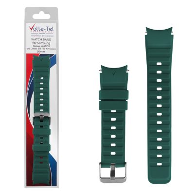 VOLTE-TEL VT117 ΛΟΥΡΑΚΙ ΡΟΛΟΓΙΟΥ ΣΙΛΙΚΟΝΗΣ SPORT SAMSUNG WATCH 6/6 CLASSIC/5/5 PRO/4/4 CLASSIC/3 PETROL BLUE