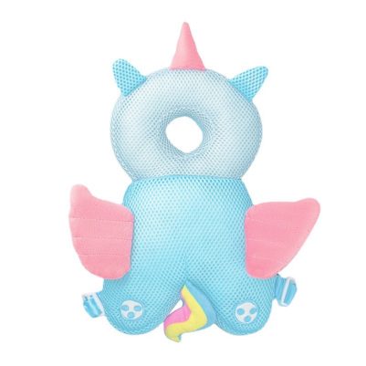 Giggles and Co. Προστατευτικό Μαξιλάρι Κεφαλιού Μωρού "Blue Unicorn" Mesh (5 έως 48 μηνών)