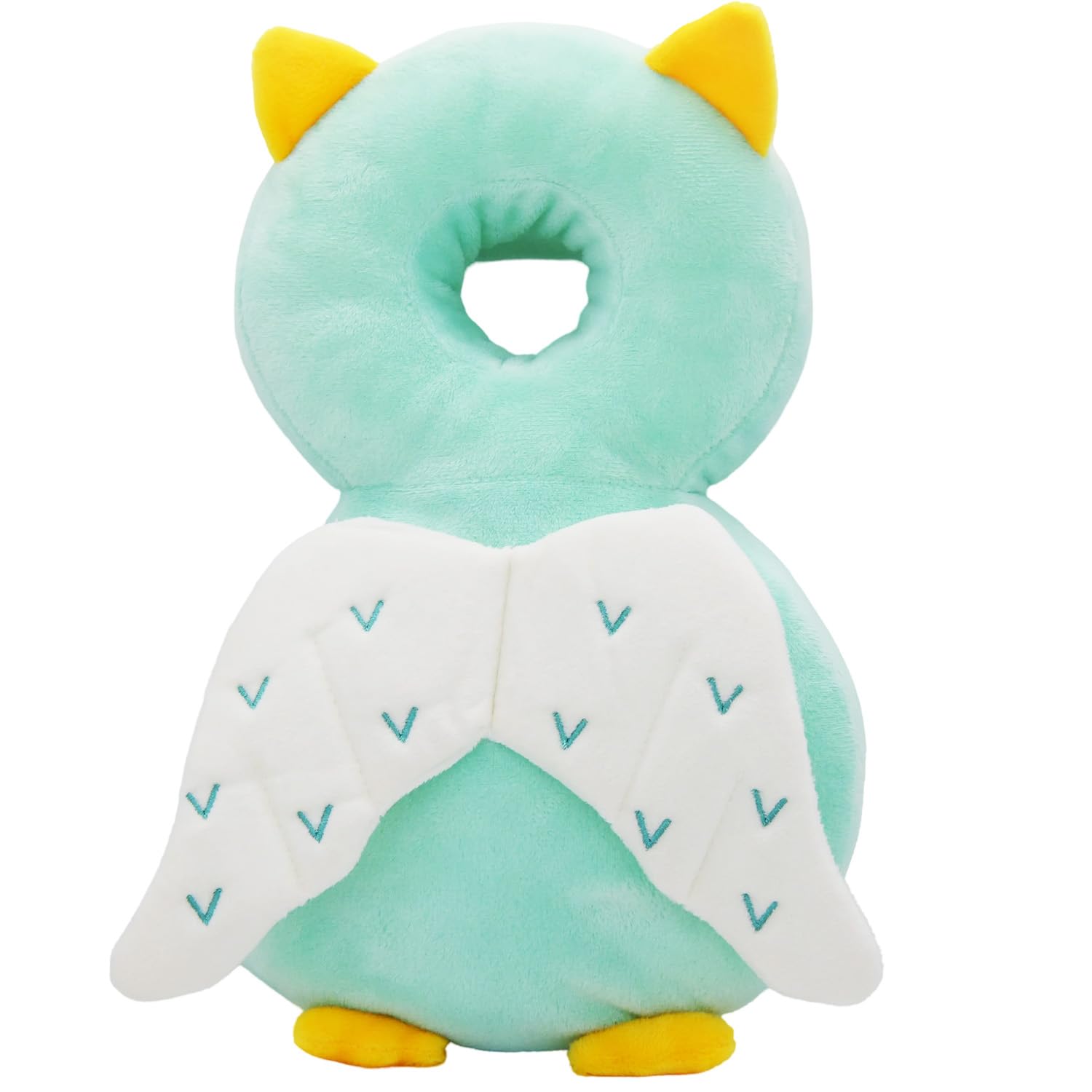Giggles and Co. Προστατευτικό Μαξιλάρι Κεφαλιού Μωρού "Green Owl" Velvet (5 έως 48 μηνών)
