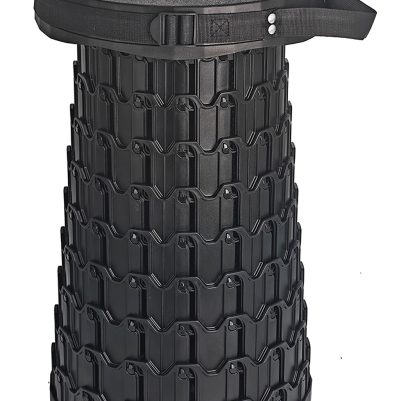 HOME USE πτυσσόμενο καρεκλάκι HUH-0269, αντοχή έως 200kg, 30x50cm, μαύρο