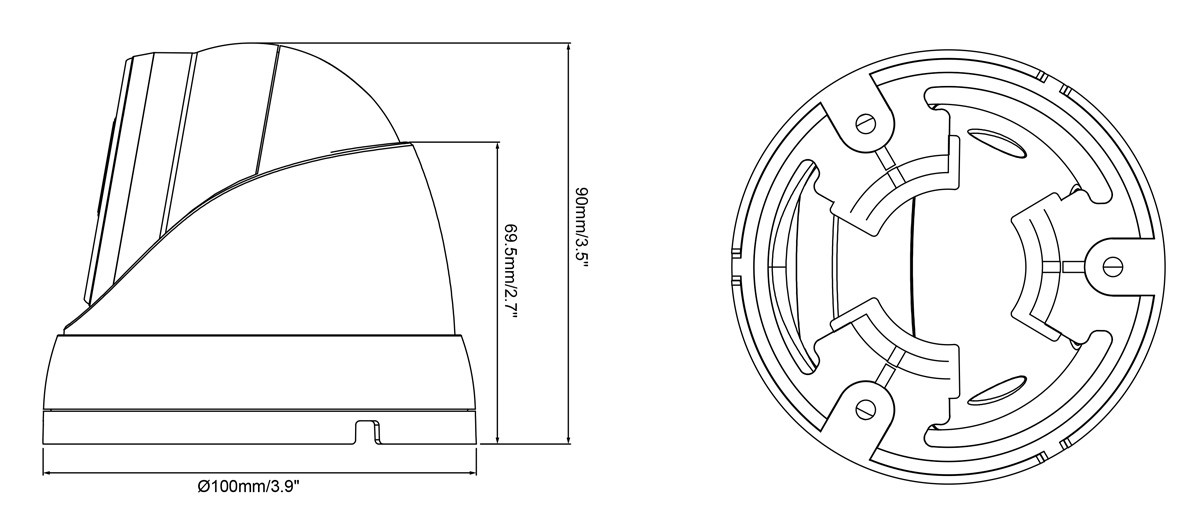 POWERTECH υβριδική κάμερα CCTV PT-1584 με μικρόφωνο & Full Color λειτουργία, 5MP, 2.8mm, IP67 - Image 3