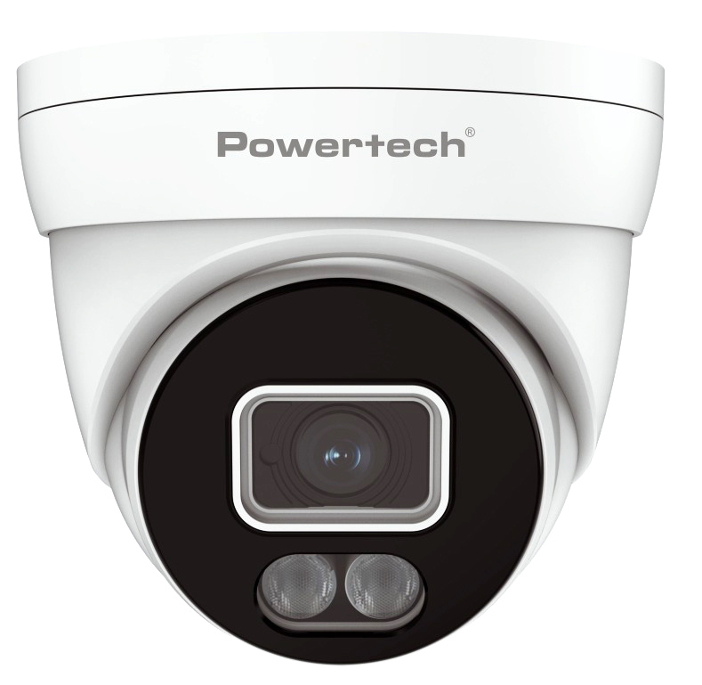 POWERTECH υβριδική κάμερα CCTV PT-1586 με μικρόφωνο & Full Color λειτουργία, 8MP, 2.8mm, IP67