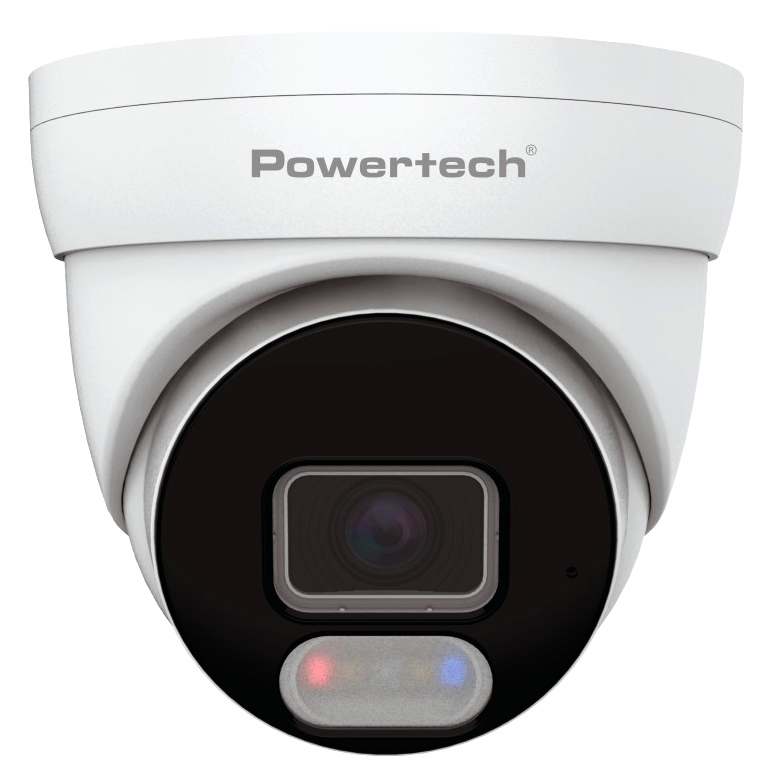 POWERTECH IP κάμερα PT-1593 με μικρόφωνο & Full Color λειτουργία, 8MP, 2.8mm, PoE, IP67