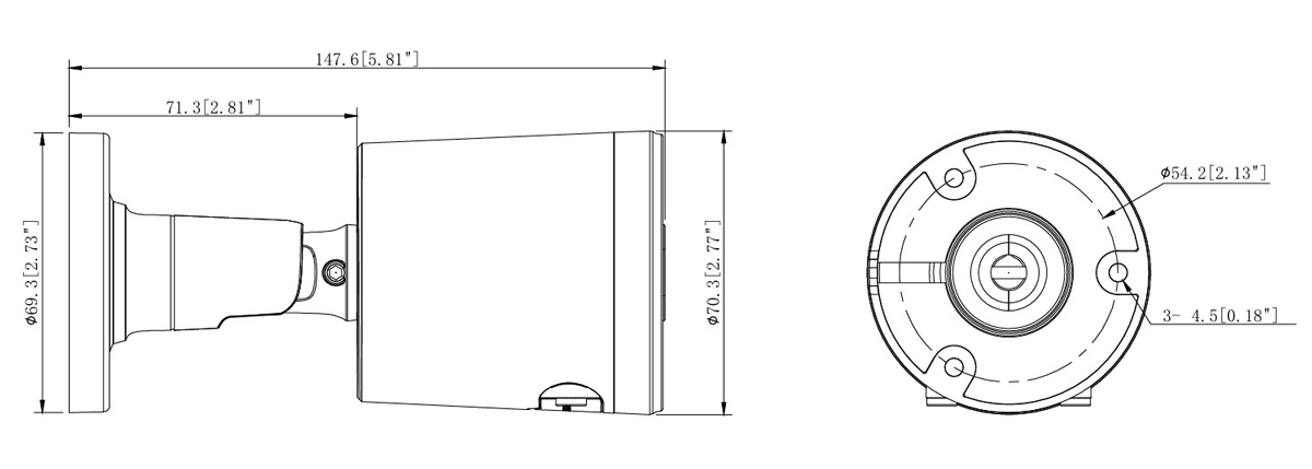 POWERTECH IP κάμερα PT-1594 με μικρόφωνο & Full Color λειτουργία, 8MP, 2.8mm, PoE, IP67 - Image 2