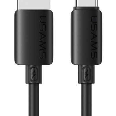 USAMS καλώδιο USB-C σε USB SJ786, σιλικόνης, 3A, 480Mbps, 1m, μαύρο