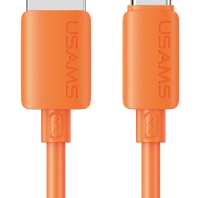 USAMS καλώδιο USB-C σε USB SJ786, σιλικόνης, 3A, 480Mbps, 1m, πορτοκαλί