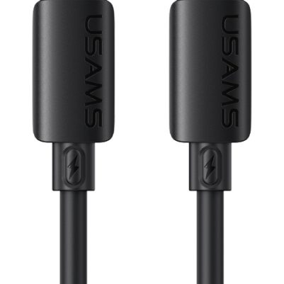 USAMS καλώδιο USB-C SJ787, σιλικόνης, 60W, 480Mbps, 1m, μαύρο