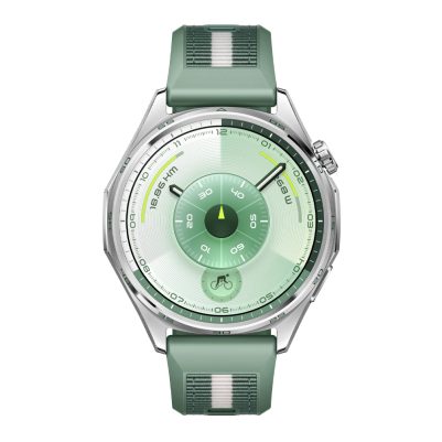 SMART WATCH HUAWEI GT 6 46MM 1.47in 55020FTV ΑΔΙΑΒΡΟΧΟ (GREEN WONEN STRAP) GR