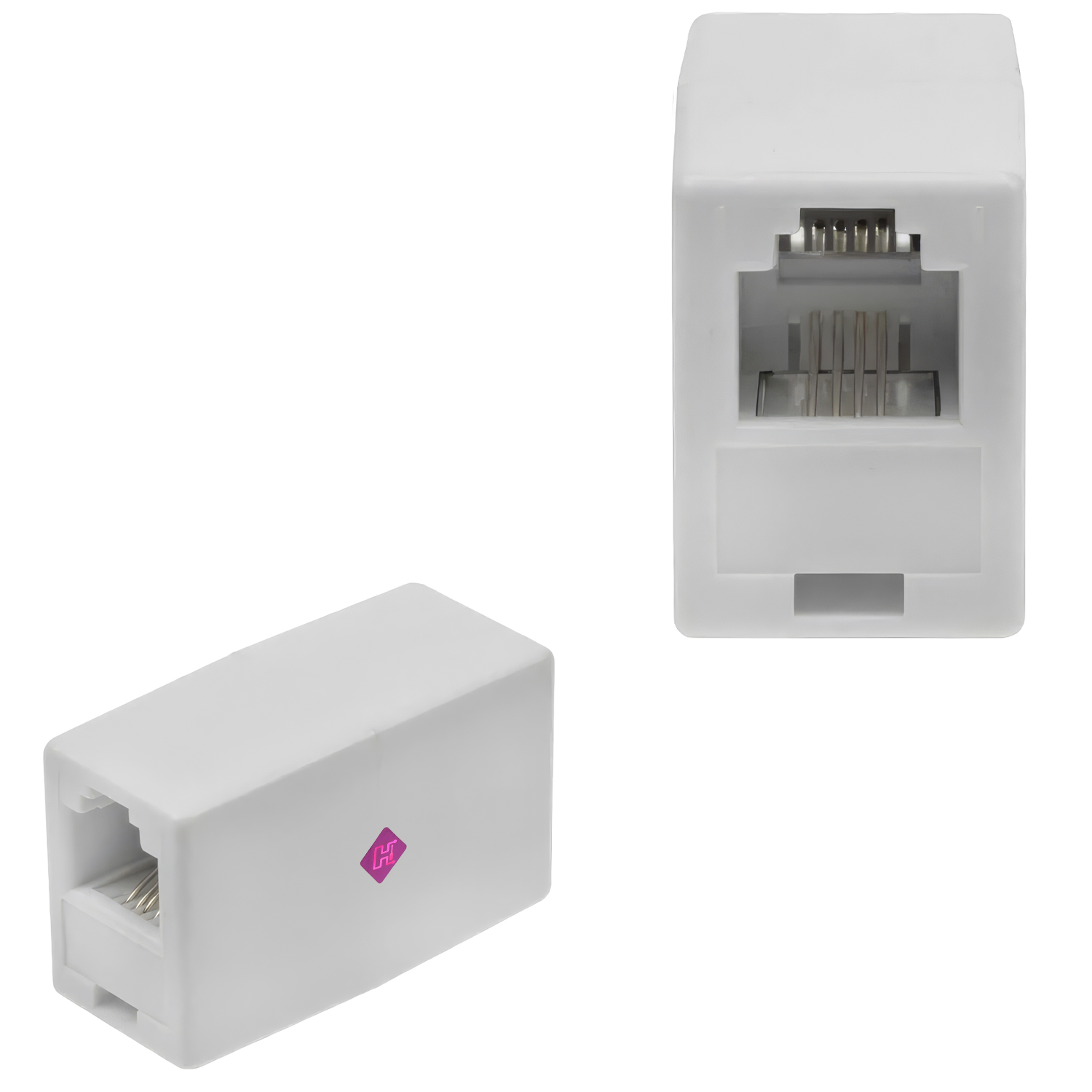 HYPER-FIX ΜΟΥΦΑ ΤΗΛΕΦΩΝΟΥ RJ11 ΑΠΟ 1 RJ11 ΣΕ 1 RJ11 ΑΣΠΡΟ