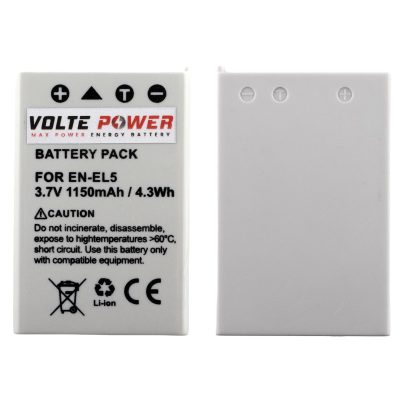 ΜΠΑΤΑΡΙΑ ΚΑΜΕΡΑΣ ΓΙΑ NIKON EN-EL5 3.7V 1150mAh/4.3Wh Li-ion