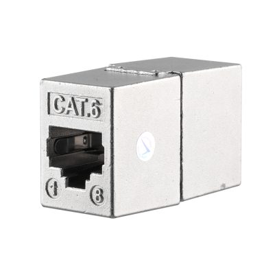 VOLTE-TEL ΜΕΤΑΛΛΙΚΗ ΘΩΡΑΚΙΣΜΕΝΗ ΜΟΥΦΑ RJ45 (ΘΗΛΥΚΟ) ΣΕ RJ45 (ΘΗΛΥΚΟ) 8P8C ΓΙΑ CAT 6 ΑΣΗΜΙ