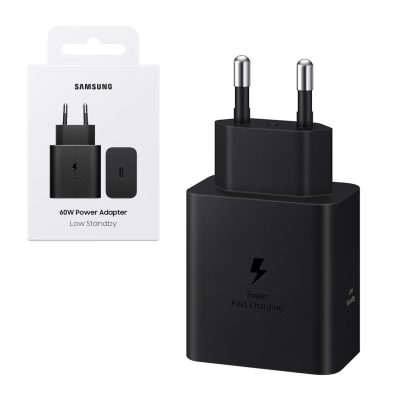 TRAVEL SAMSUNG EP-T6010NBE GAN PD 3.1 USB-C 5V 3A/9V 3A/15V 3A/20V 3A 60W BLACK PACKING OR