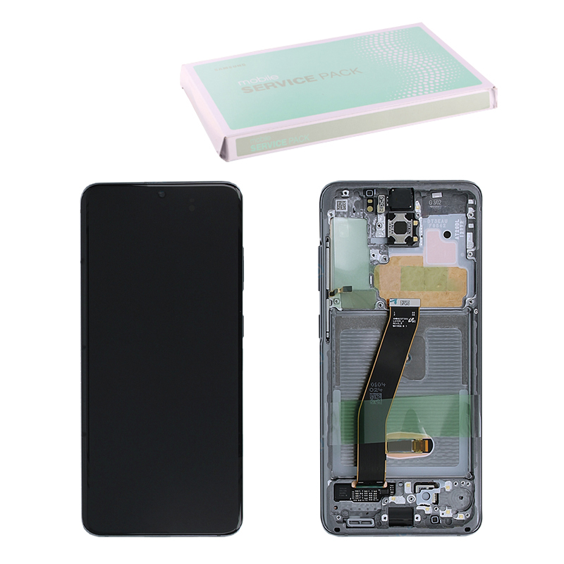 SAMSUNG A34 A346 ΟΘΟΝΗ AMOLED +TOUCH SCREEN + LENS + FRAME GH82-31201C LIME ORIGINAL SERVICE PACK