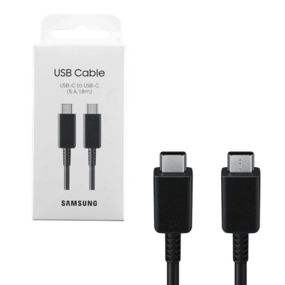 SAMSUNG EP-DX510JBEGEU TAB S8 USB-C TO USB-C ΦΟΡΤΙΣΗ-DATA 100W 5A 1.8m BLACK PACKING OR