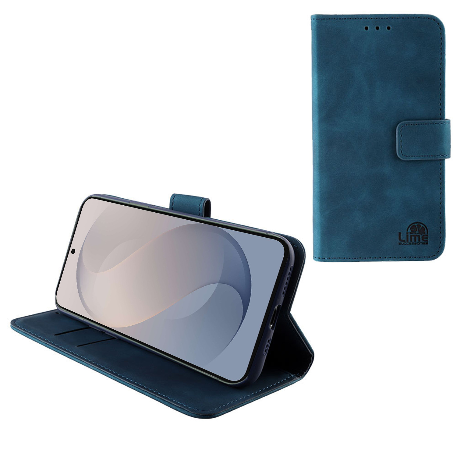 LIME ESSENTIAL ΘΗΚΗ SAMSUNG S26 FE 5G S741 6.7in MAGNET BOOK STAND CLIP DARK BLUE