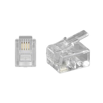 HYPER-FIX ΦΙΣ ΤΗΛΕΦΩΝΙΚΗΣ ΓΡΑΜΜΗΣ RJ11 6P4C CONNECTOR 4 PINS 10 ΤΕΜ