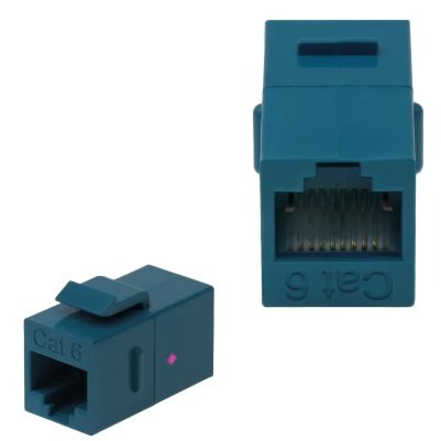 HYPER-FIX HF164 ΜΟΥΦΑ KEYSTONE MODULE RJ45 (FEMALE) ΣΕ RJ45 (FEMALE) 8P8C ΓΙΑ CAT 6 BLUE
