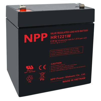 NPP ΜΠΑΤΑΡΙΕΣ ΜΟΛΥΒΔΟΥ 12V 5Ah 21W MK12-5NPP-HR HIGH RATED (89X69X100) ΑΚΡΟΔΕΚΤΗΣ T2/F2 6,35mm