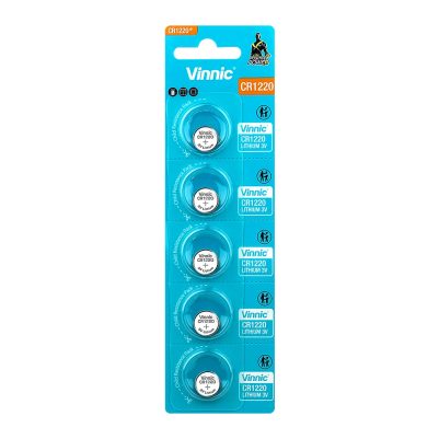 VINNIC ΜΠΑΤΑΡΙΕΣ ΝΟΜΙΣΜΑΤΟΣ ΛΙΘΙΟΥ CR1220 3V Li-ion 1 ΤΕΜ. 5/BLISTER