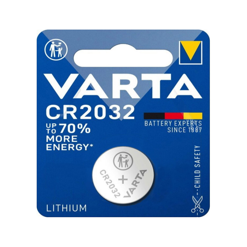 VARTA ΜΠΑΤΑΡΙΕΣ ΝΟΜΙΣΜΑΤΟΣ ΛΙΘΙΟΥ CR2032 3V 230mAh Li-ion 1/BLISTER